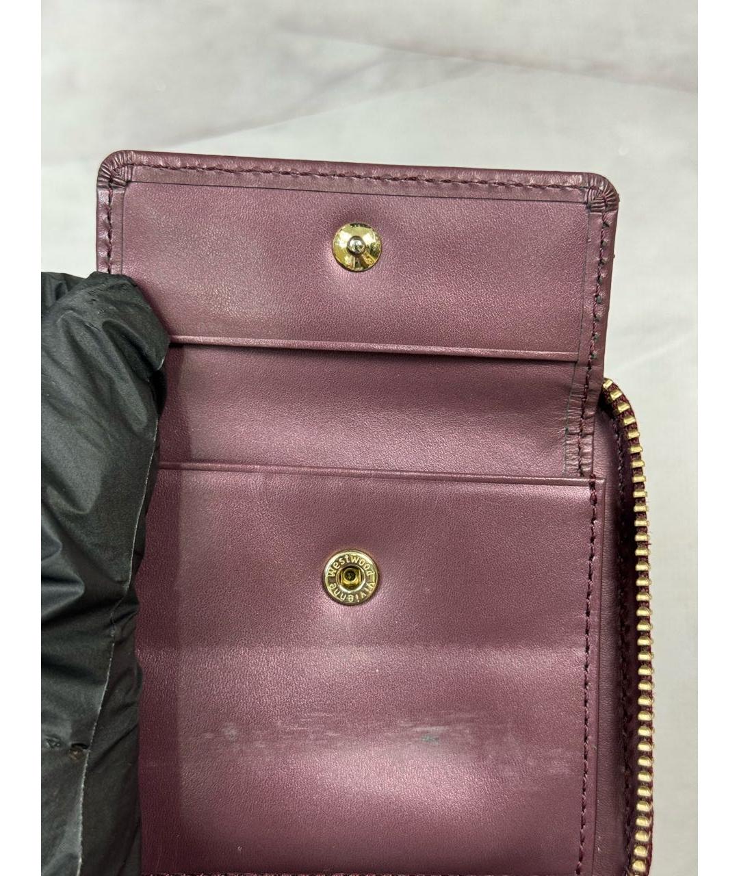 VIVIENNE WESTWOOD Розовый кошелек из лакированной кожи, фото 8