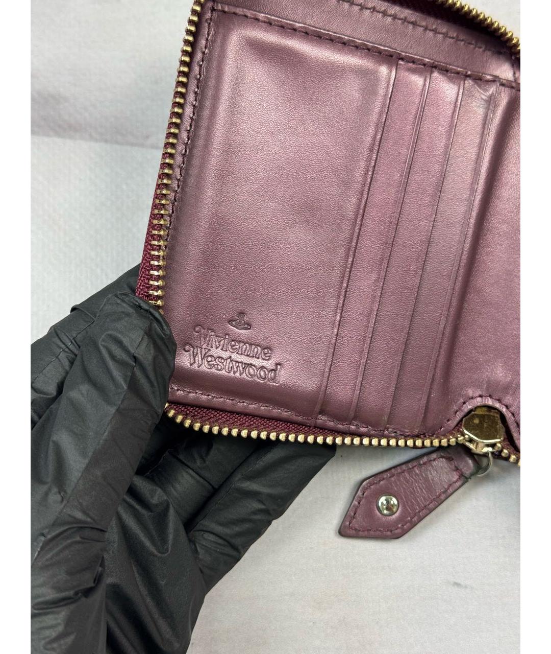 VIVIENNE WESTWOOD Розовый кошелек из лакированной кожи, фото 5