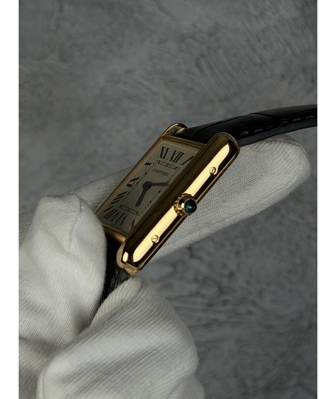 CARTIER Золотые часы из желтого золота, фото 3