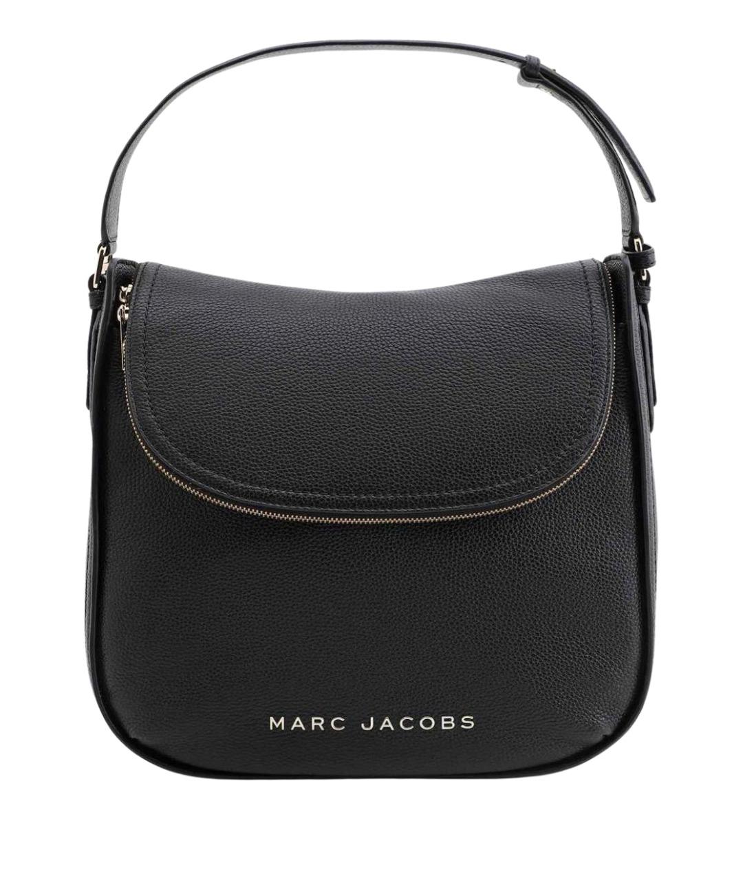 MARC JACOBS Черная кожаная сумка с короткими ручками, фото 1