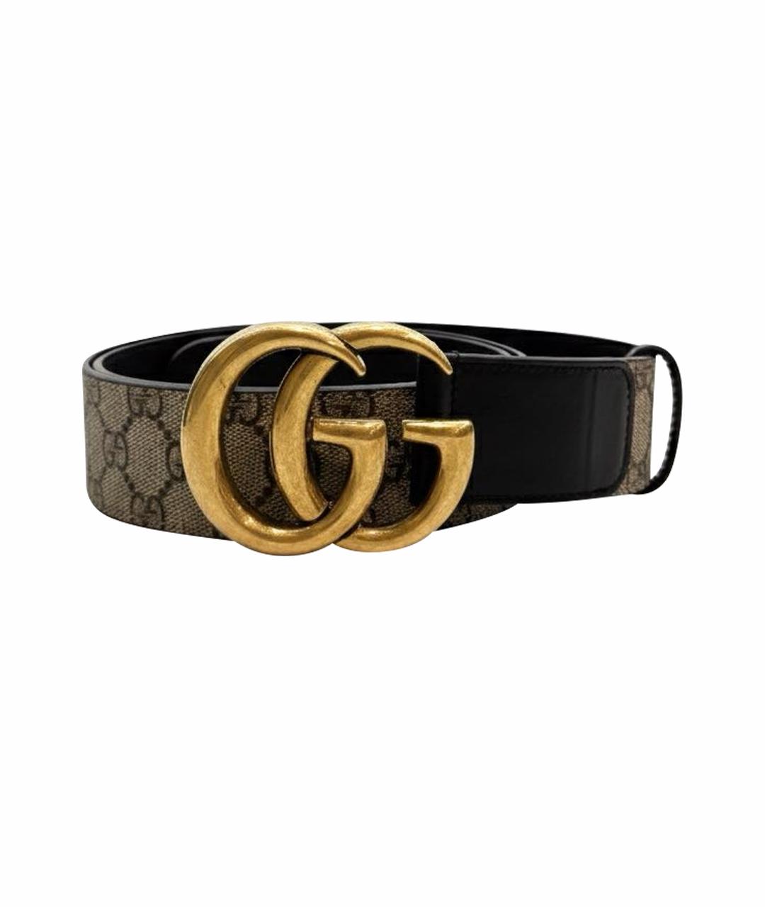 GUCCI Черный кожаный ремень, фото 1