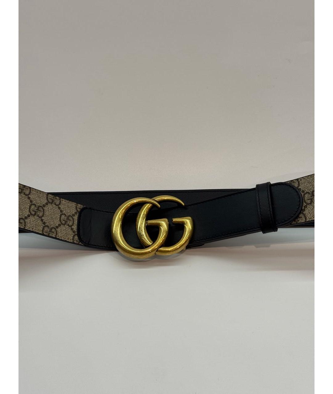 GUCCI Черный кожаный ремень, фото 3