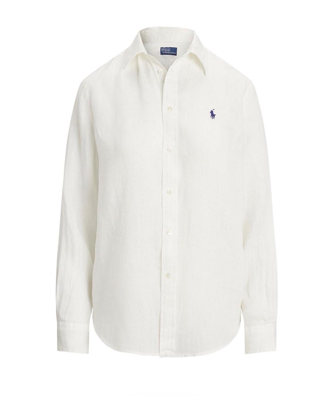 POLO RALPH LAUREN Белая льняная рубашка, фото 1