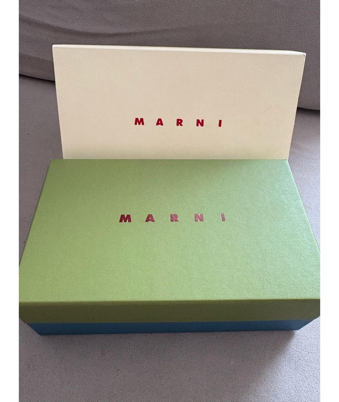 MARNI Серебряные металлические солнцезащитные очки, фото 3
