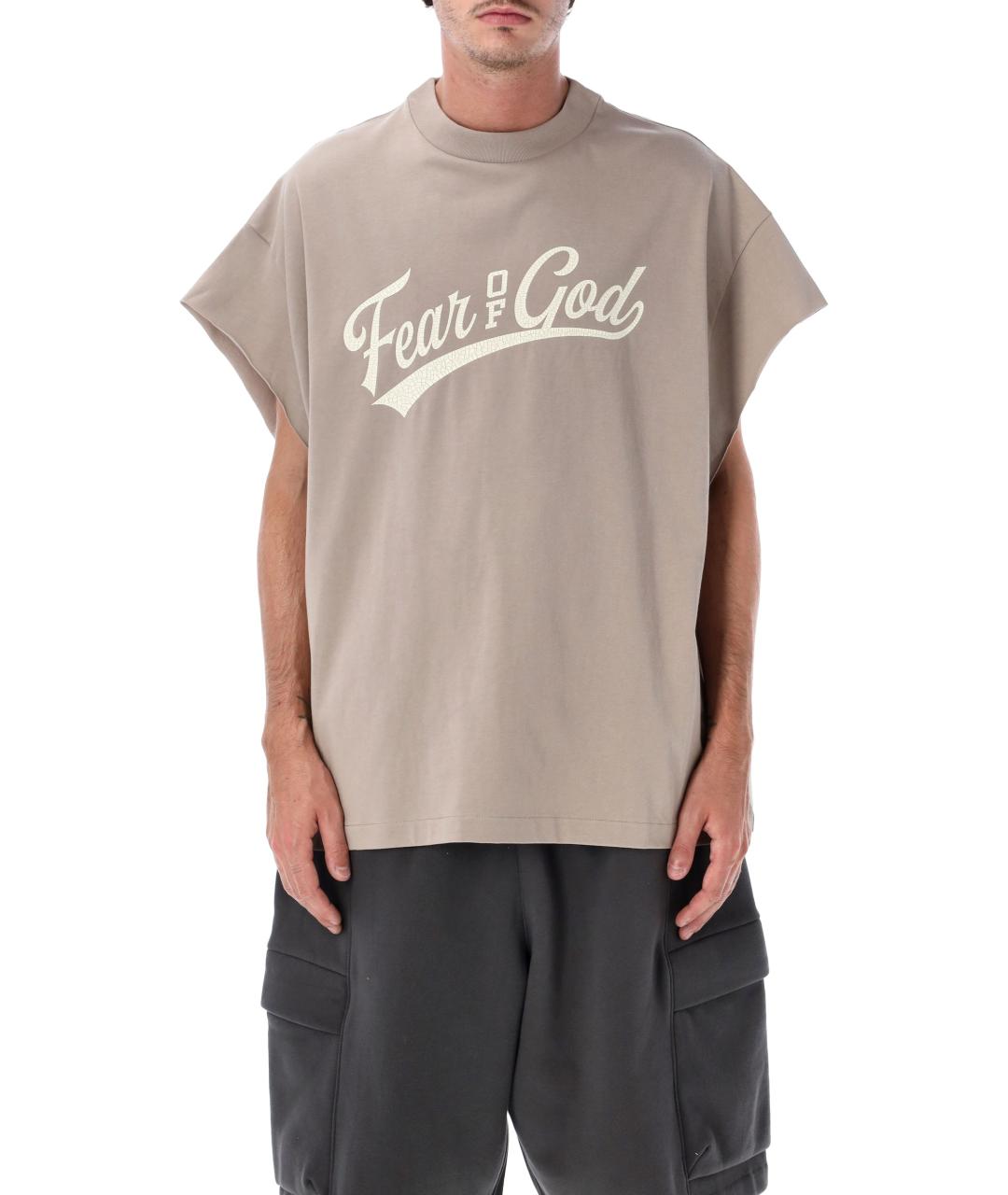 FEAR OF GOD ESSENTIALS Серая хлопковая футболка, фото 1