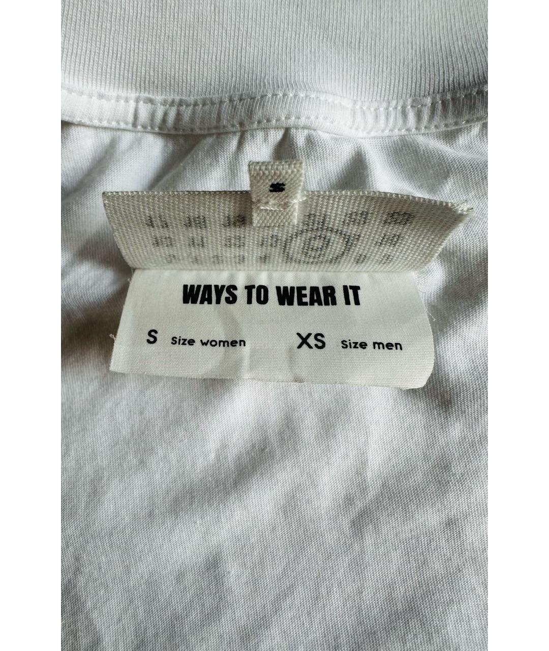 MM6 MAISON MARGIELA Белая хлопковая футболка, фото 6