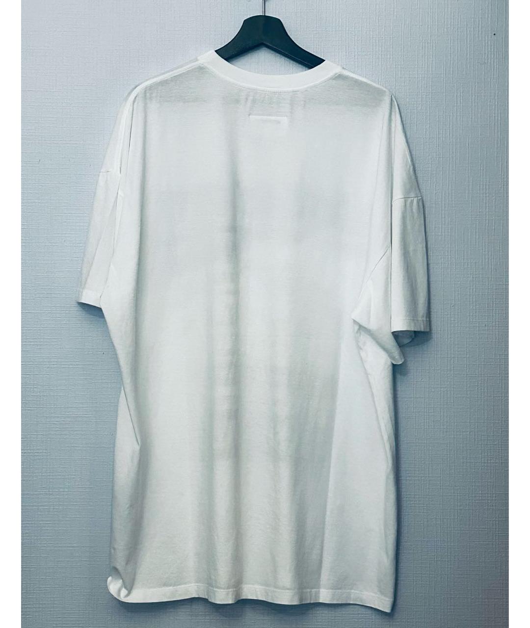 MM6 MAISON MARGIELA Белая хлопковая футболка, фото 2