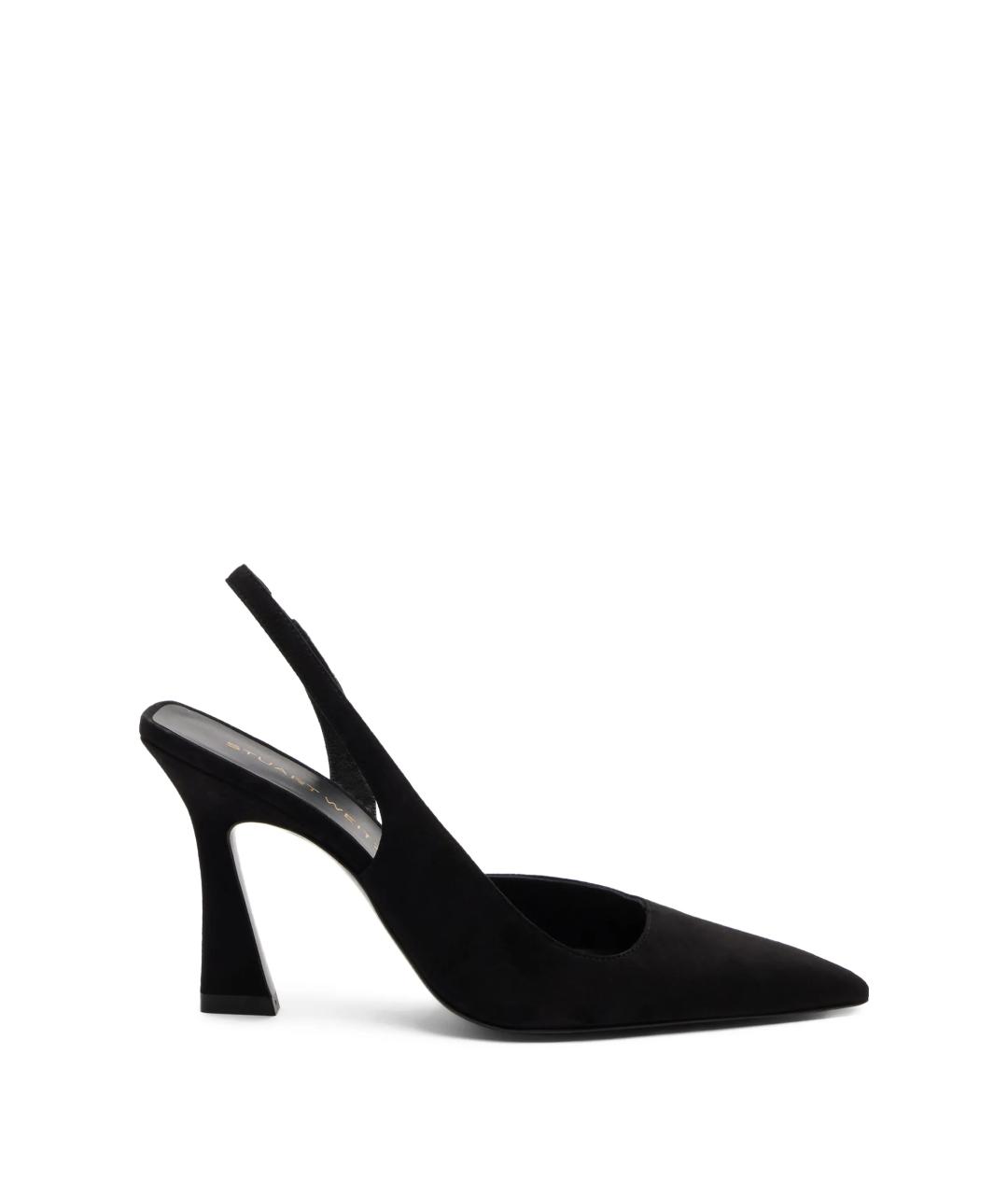 STUART WEITZMAN Черные замшевые туфли, фото 1