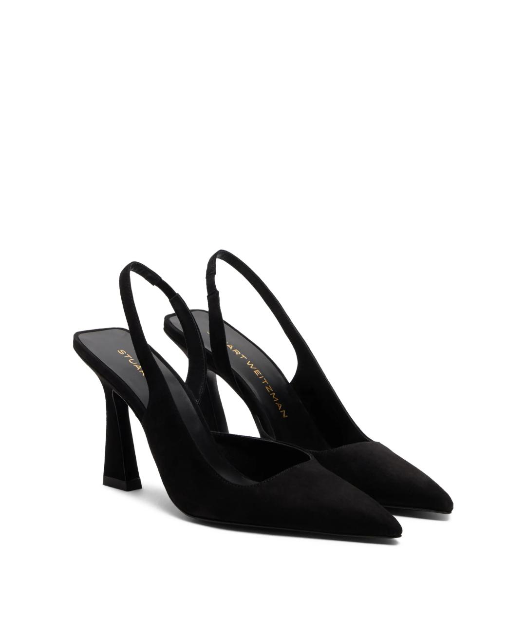 STUART WEITZMAN Черные замшевые туфли, фото 2