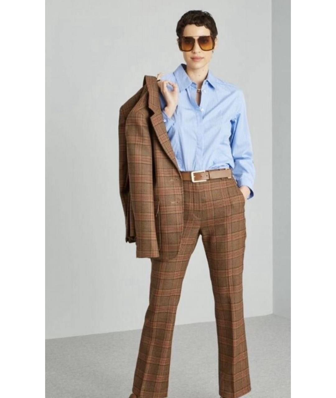 WEEKEND MAX MARA Коричневый классический костюм, фото 3