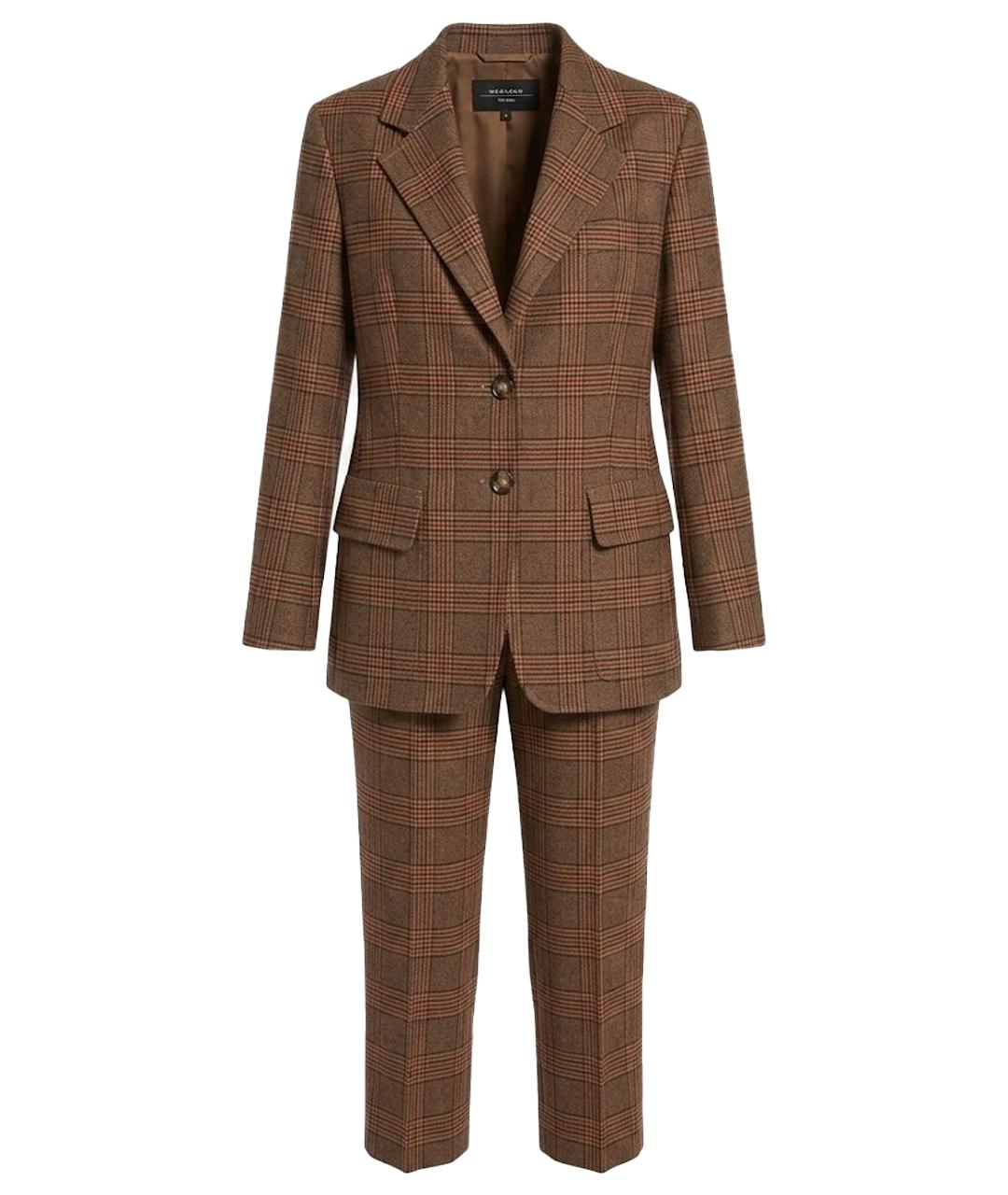 WEEKEND MAX MARA Коричневый классический костюм, фото 1