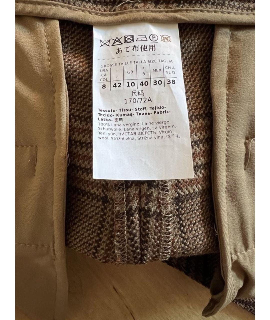 WEEKEND MAX MARA Коричневый классический костюм, фото 4