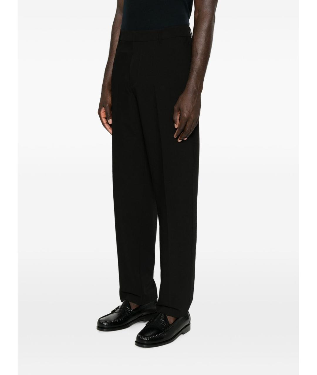EMPORIO ARMANI Черные хлопко-эластановые повседневные брюки, фото 5