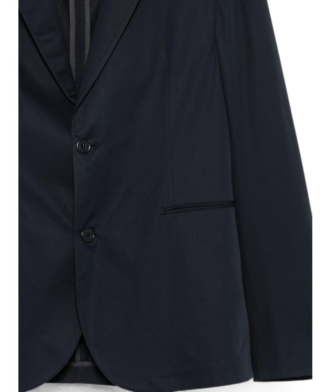 EMPORIO ARMANI Синий хлопковый пиджак, фото 2