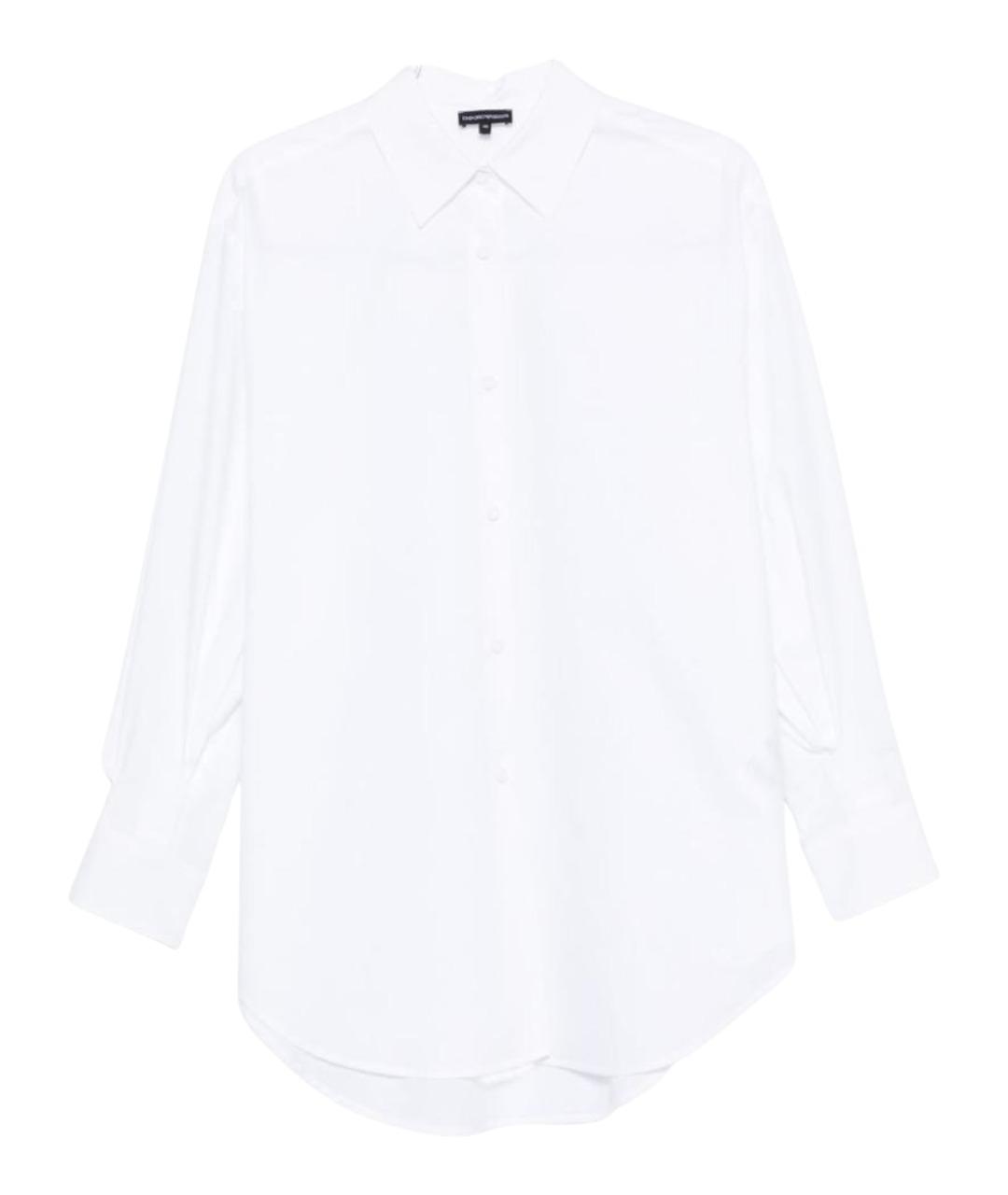EMPORIO ARMANI Белая хлопковая рубашка, фото 1