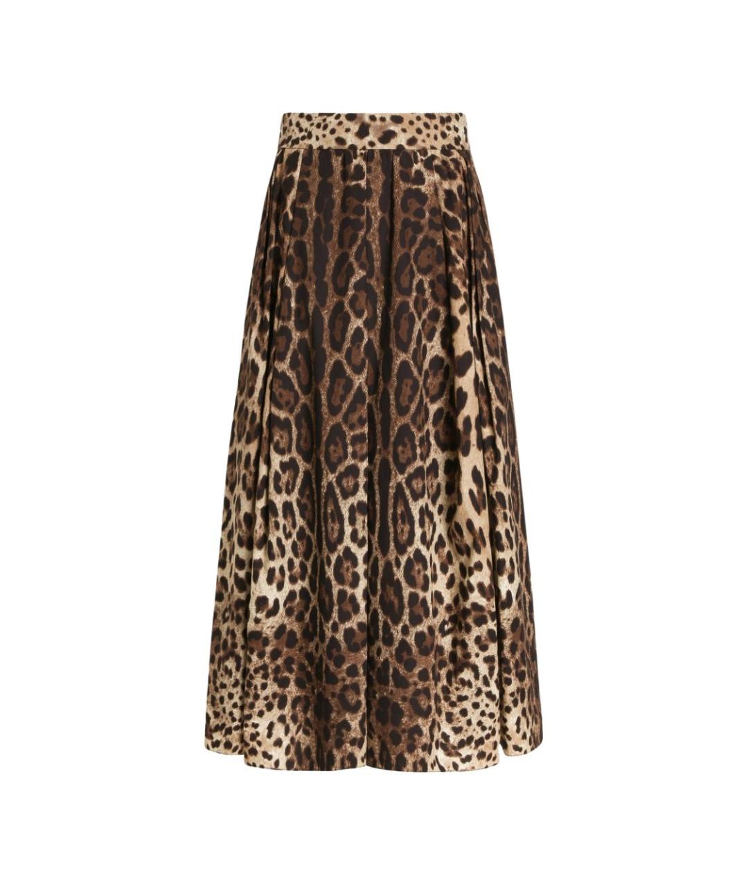 DOLCE&GABBANA Мульти хлопковая юбка макси, фото 1