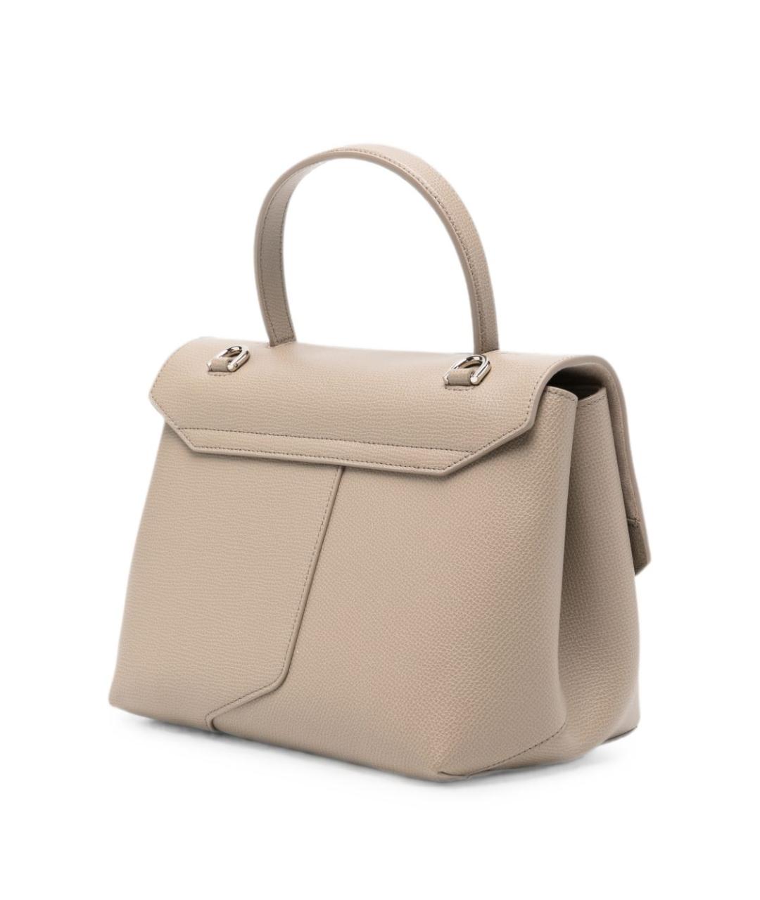 EMPORIO ARMANI Коричневая кожаная сумка через плечо, фото 3