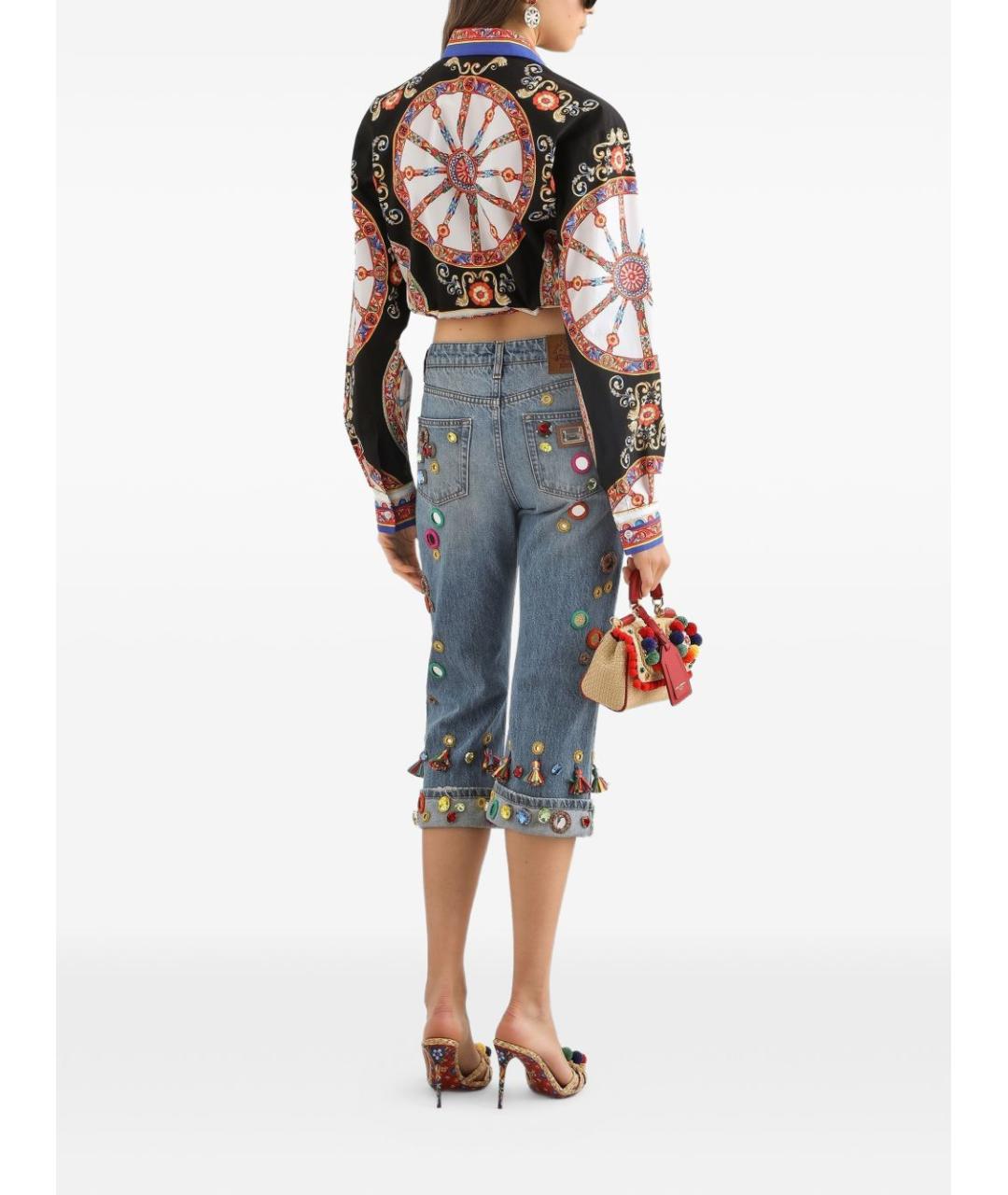 DOLCE&GABBANA Черная хлопковая рубашка, фото 2