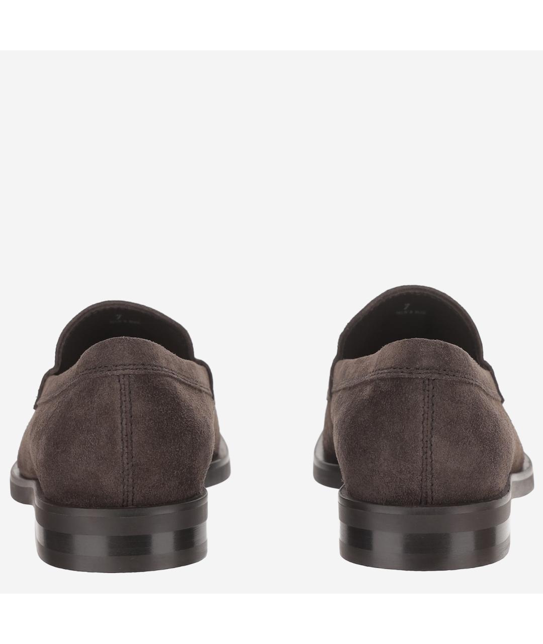TOD'S Коричневые замшевые лоферы, фото 4