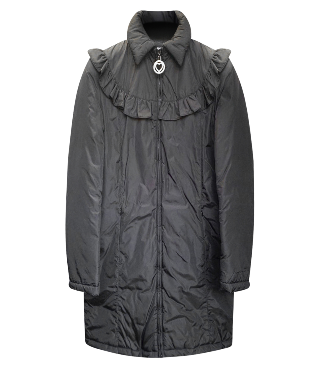 LOVE MOSCHINO Черная синтетическая куртка, фото 1