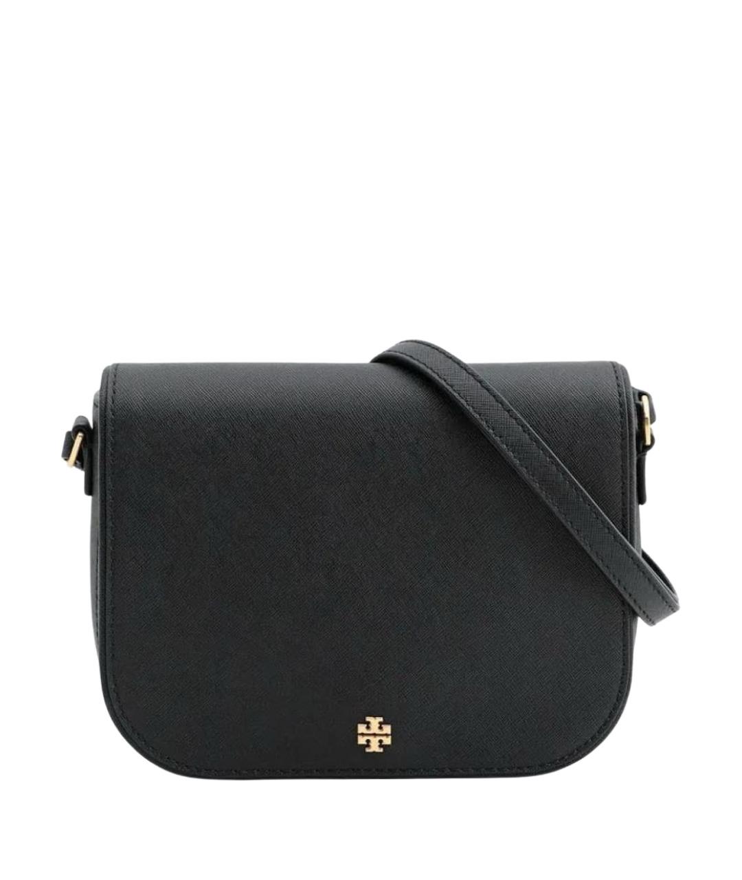 TORY BURCH Черная кожаная сумка через плечо, фото 1