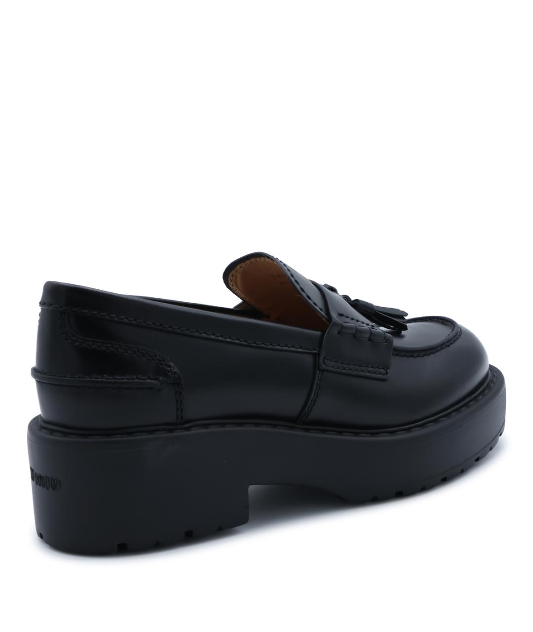 MIU MIU Черные кожаные лоферы, фото 5