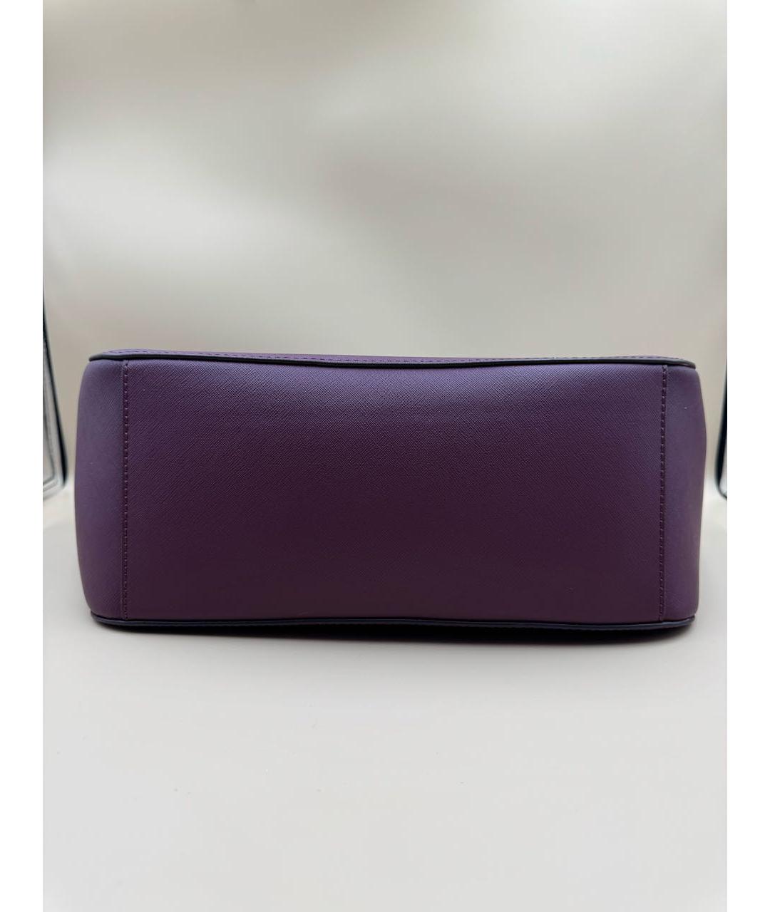 MICHAEL KORS Бордовая кожаная сумка тоут, фото 5