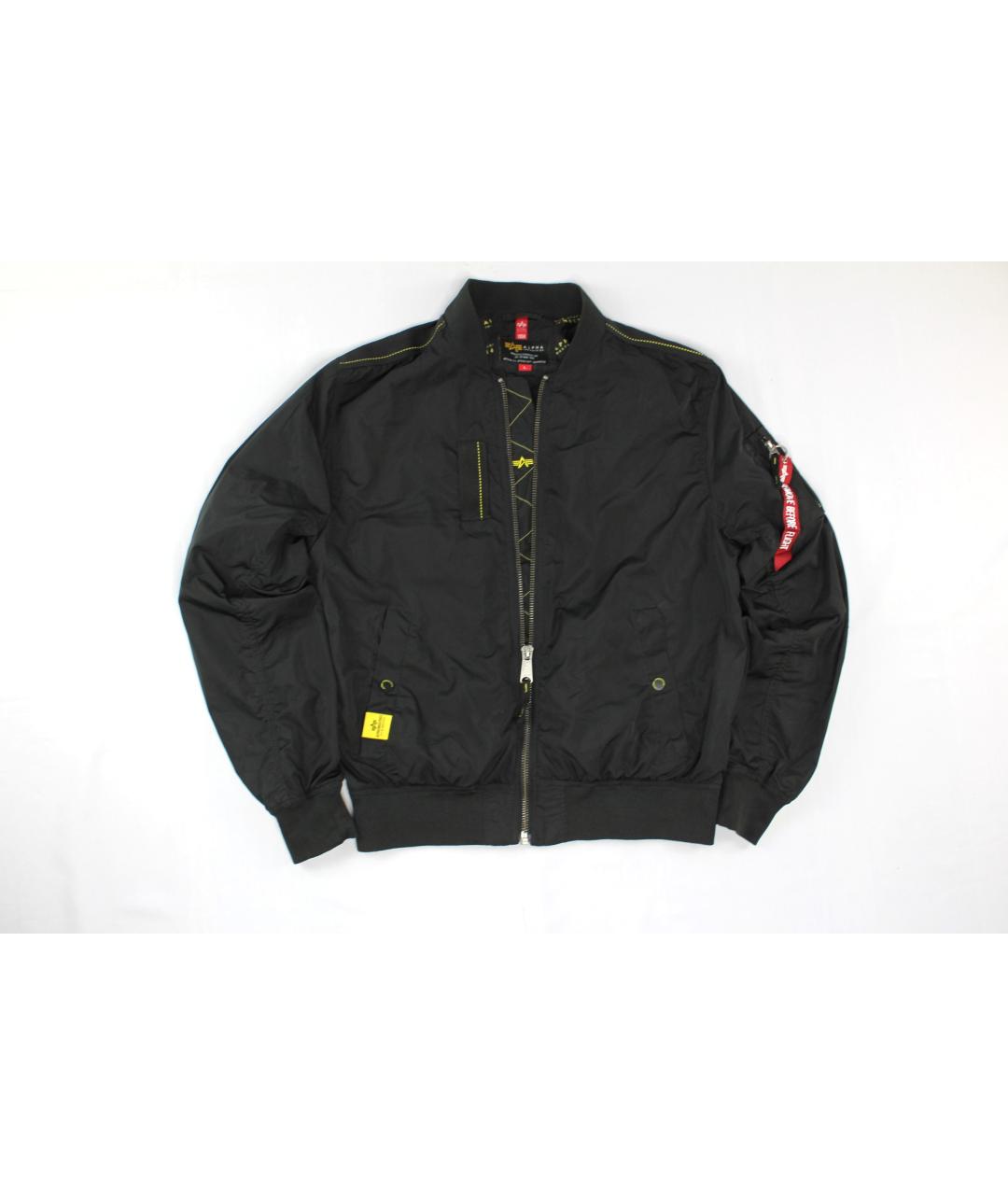ALPHA INDUSTRIES Черная полиэстеровая куртка, фото 9