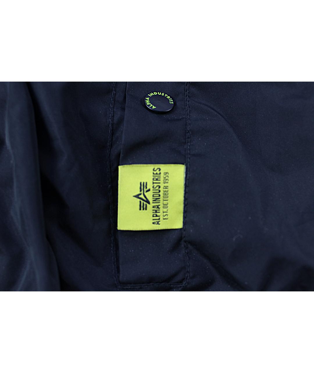 ALPHA INDUSTRIES Черная полиэстеровая куртка, фото 4