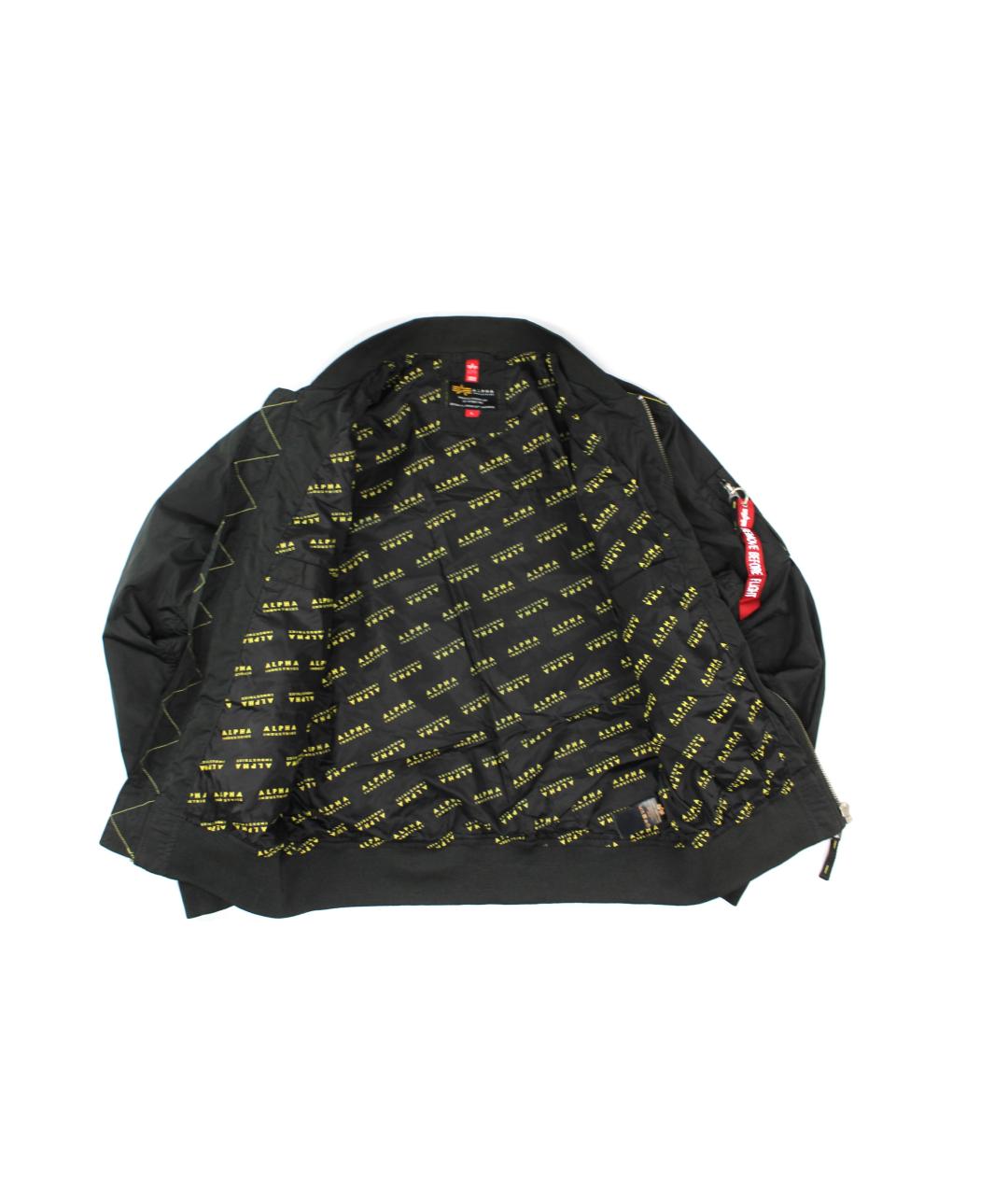 ALPHA INDUSTRIES Черная полиэстеровая куртка, фото 3