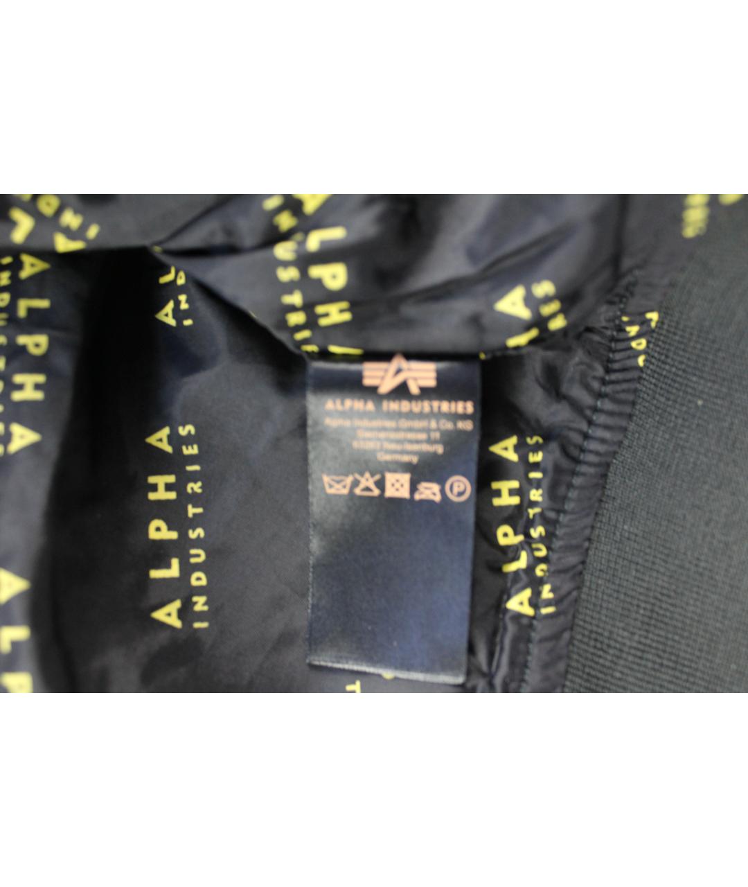 ALPHA INDUSTRIES Черная полиэстеровая куртка, фото 8
