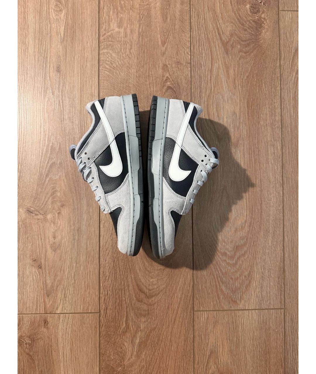 NIKE Серые замшевые низкие кроссовки / кеды, фото 4