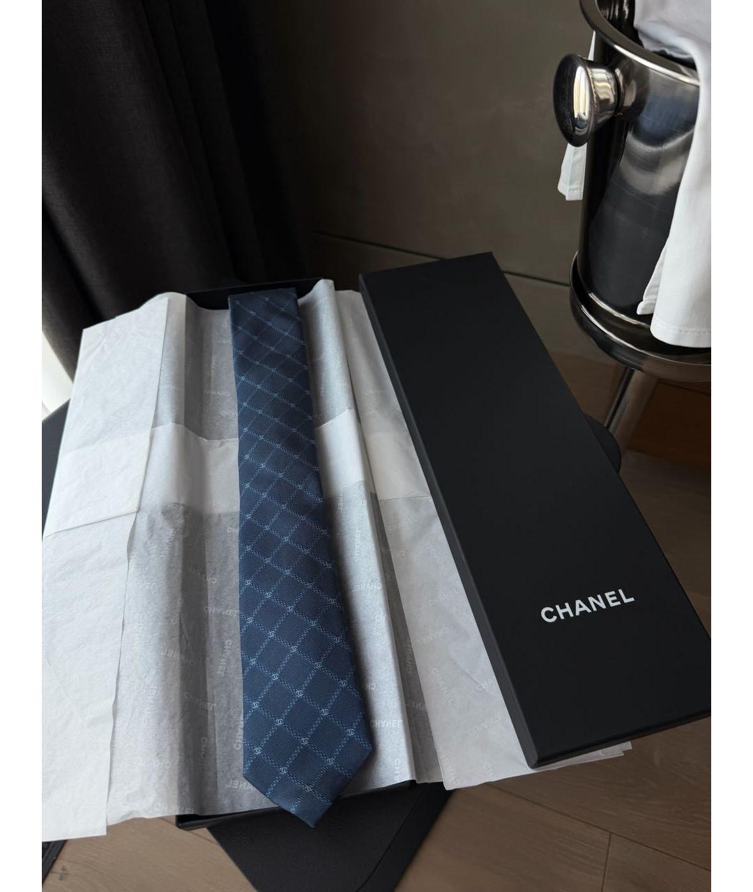CHANEL Синий галстук, фото 2