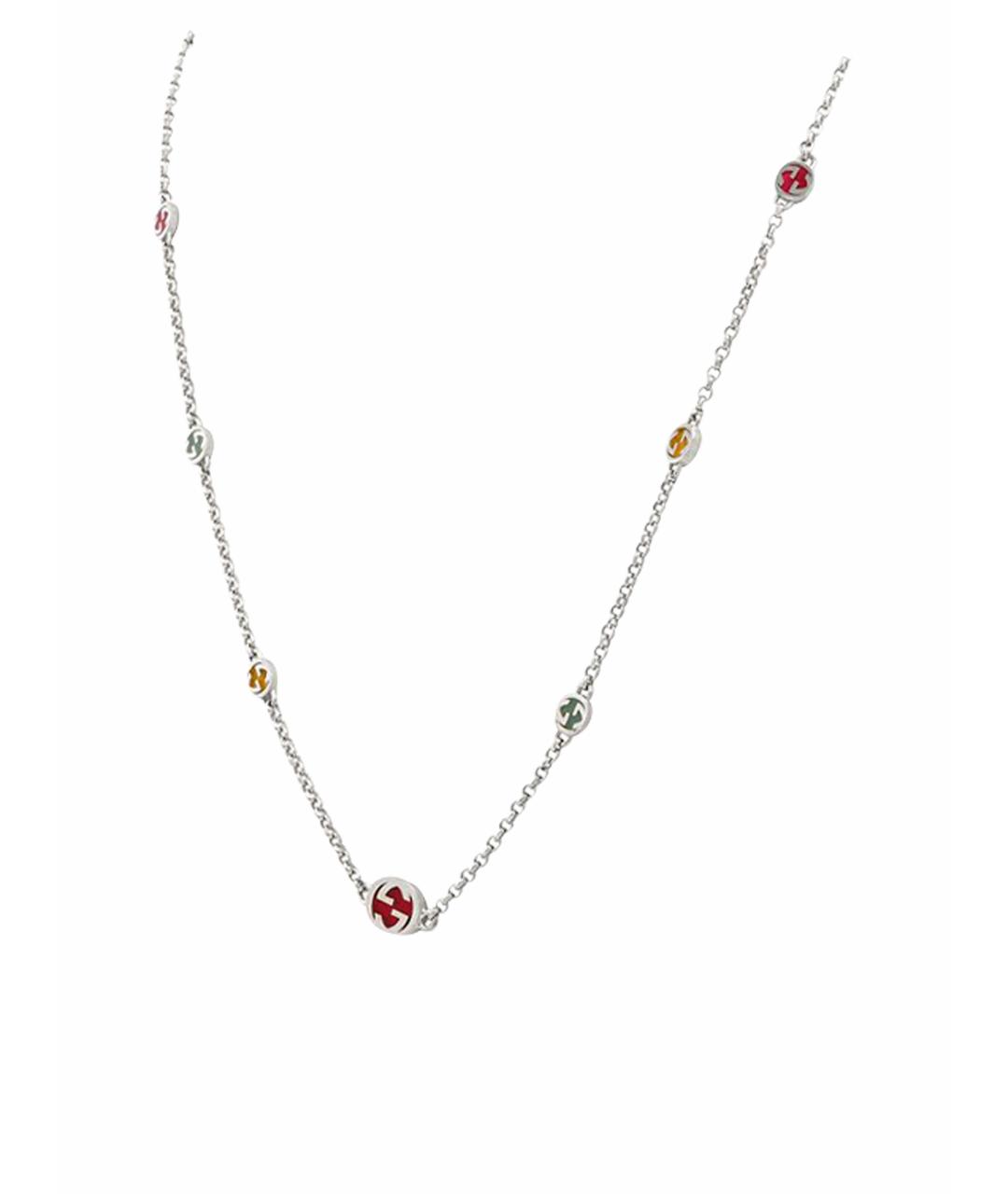 GUCCI Серебряная серебряная цепочка, фото 1