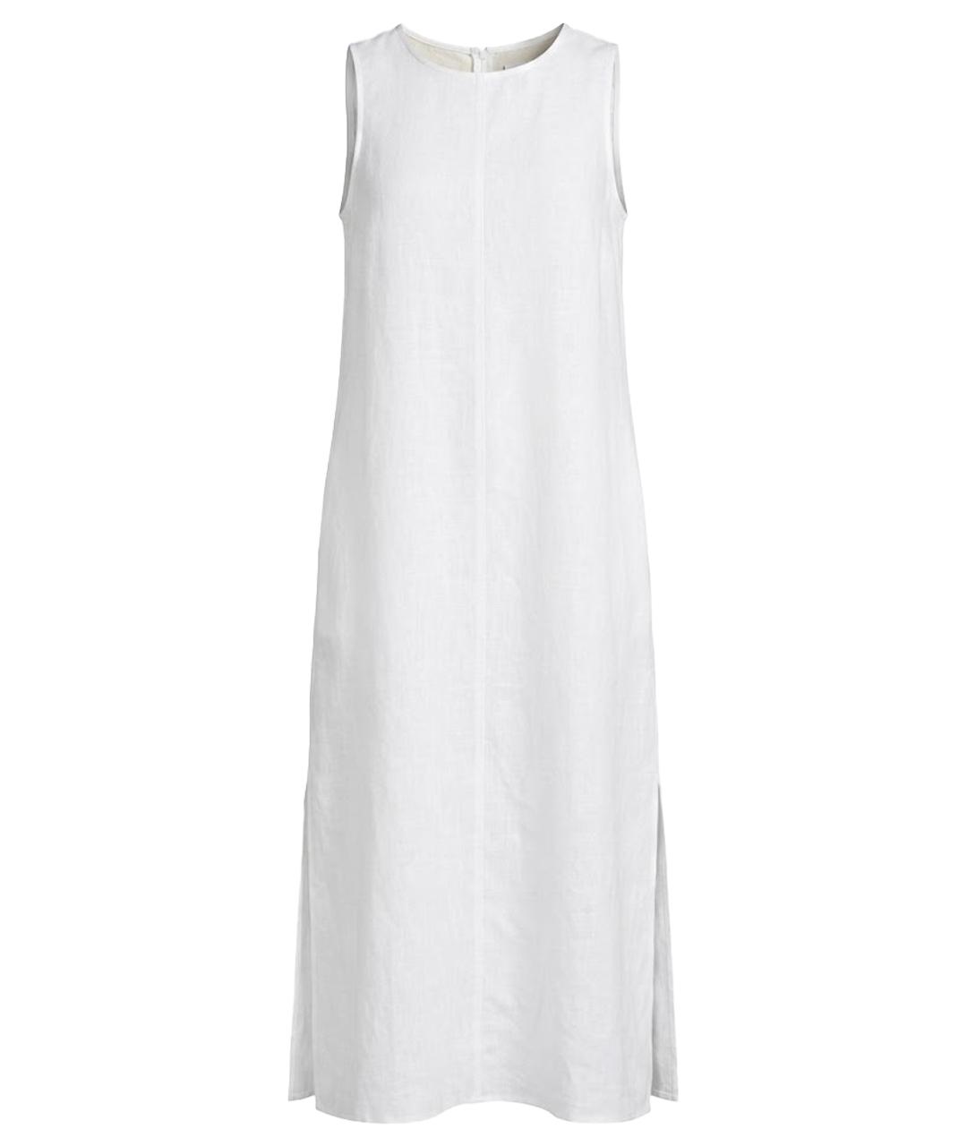 'S MAX MARA Белое льняное повседневное платье, фото 1