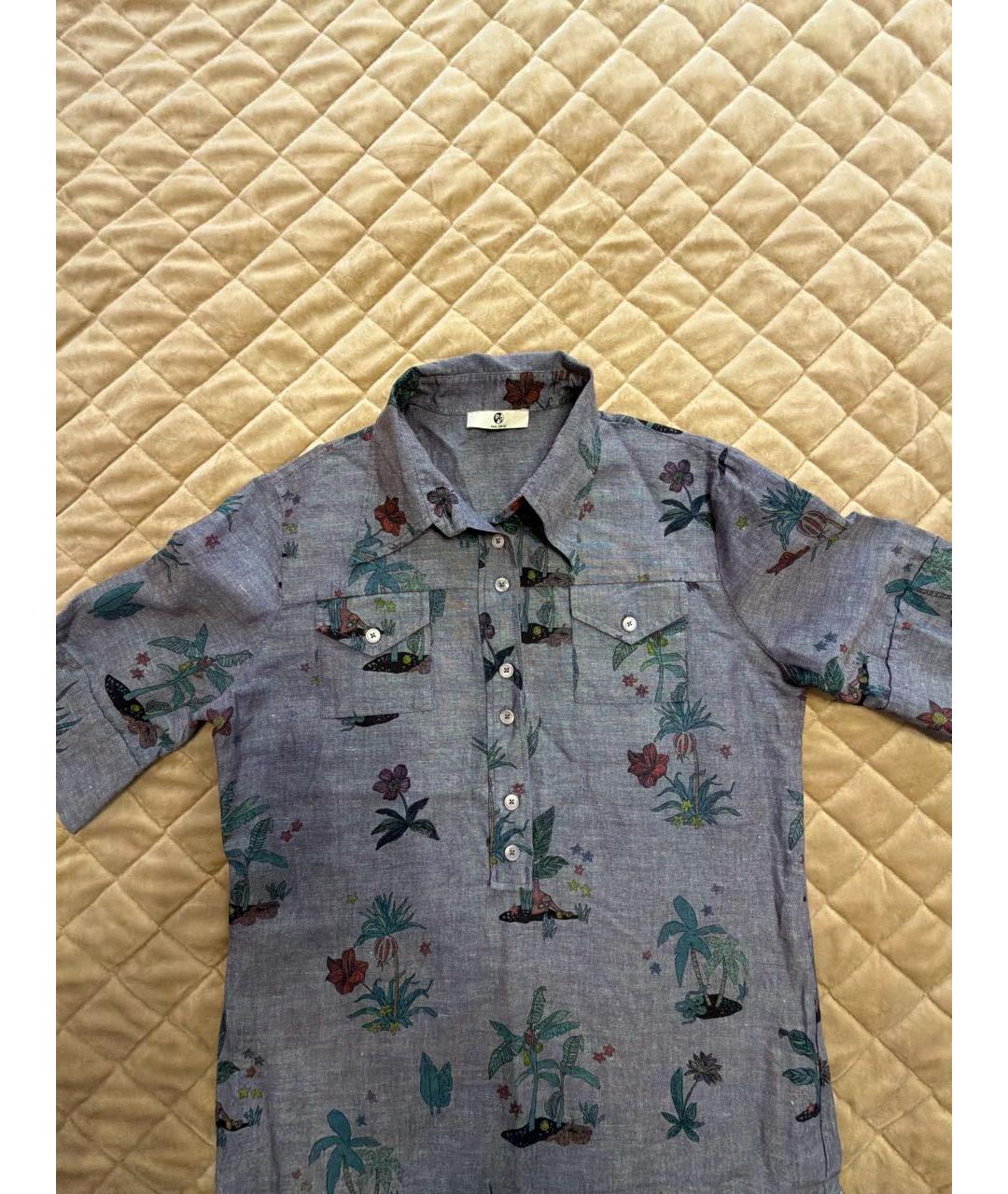 PAUL SMITH Мульти хлопковое повседневное платье, фото 4