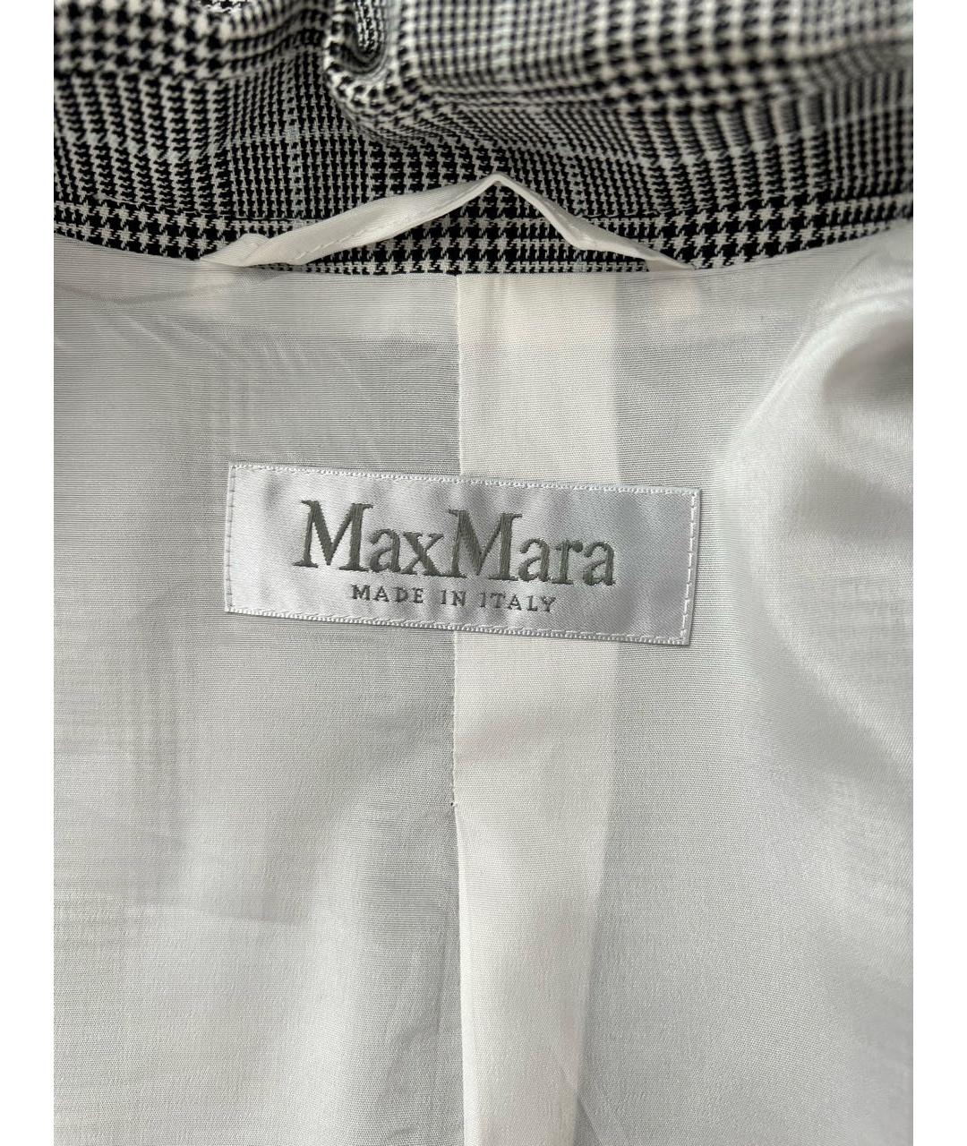 MAX MARA Белый хлопковый жакет/пиджак, фото 3
