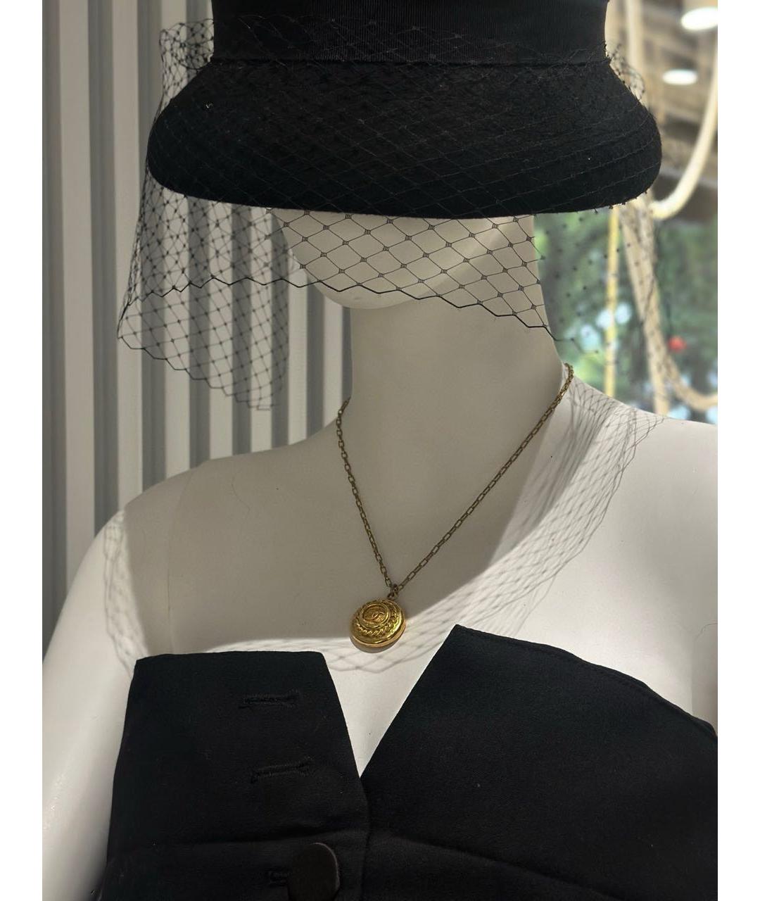 CHANEL Золотая металлическая подвеска, фото 6