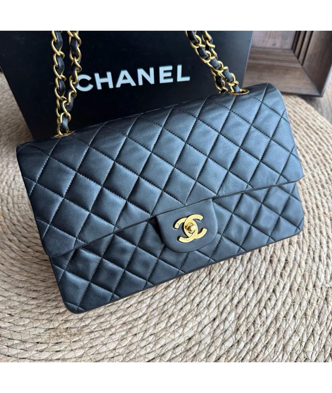 CHANEL Черная кожаная сумка через плечо, фото 2