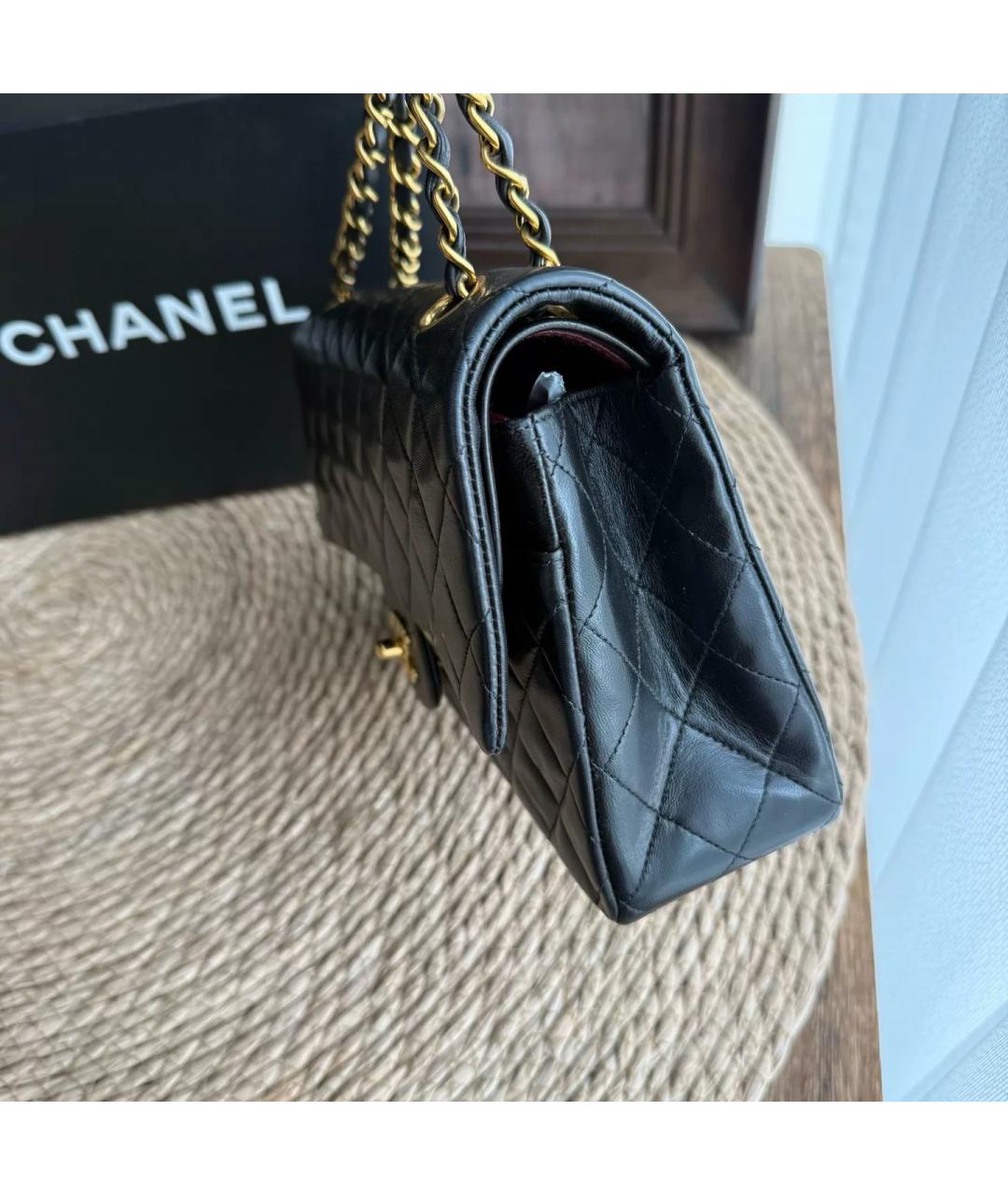 CHANEL Черная кожаная сумка через плечо, фото 4