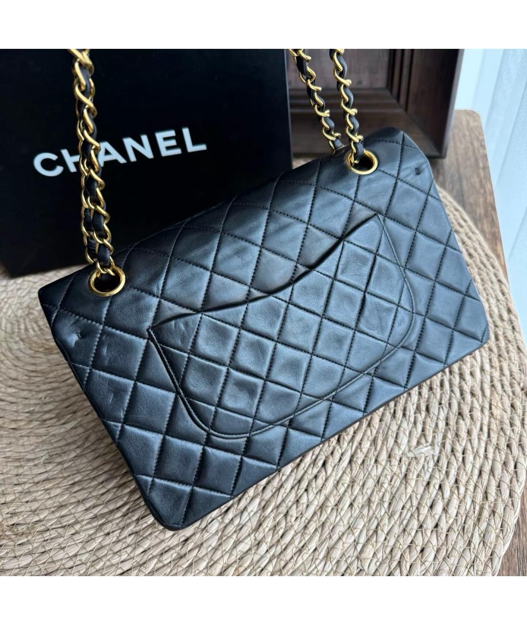 CHANEL Черная кожаная сумка через плечо, фото 3