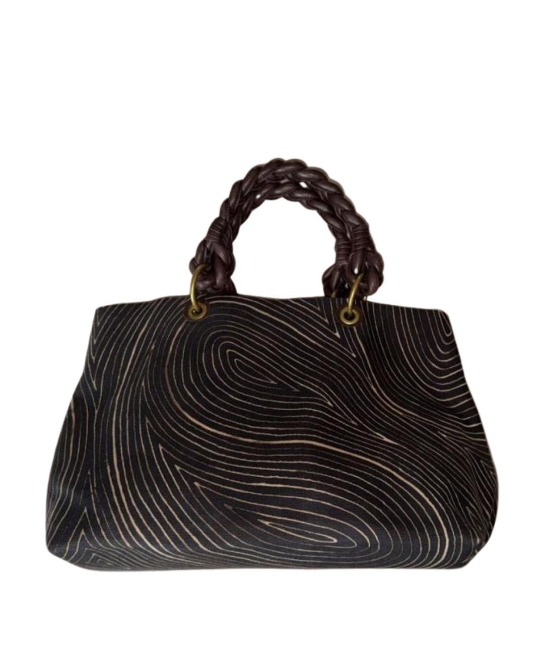 BOTTEGA VENETA Коричневая деним пляжная сумка, фото 1