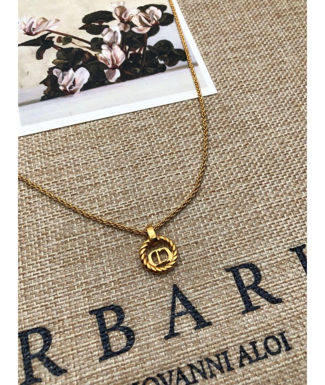 CHRISTIAN DIOR Золотое колье, фото 3