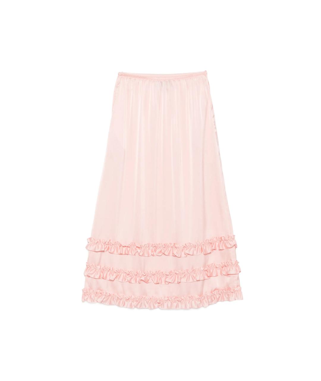 SIMONE ROCHA Розовая полиэстеровая юбка макси, фото 2