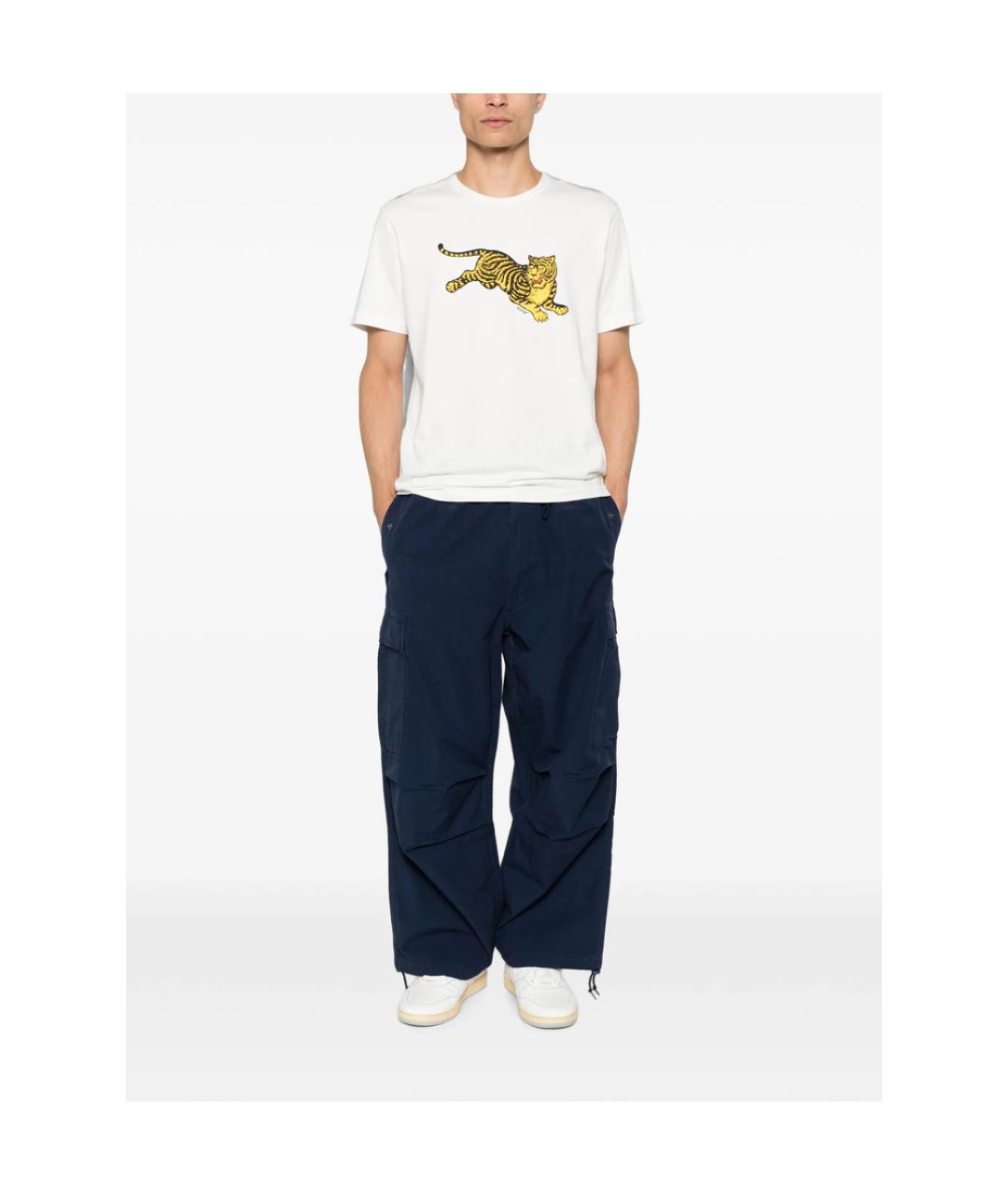 KENZO Белая хлопковая футболка, фото 2