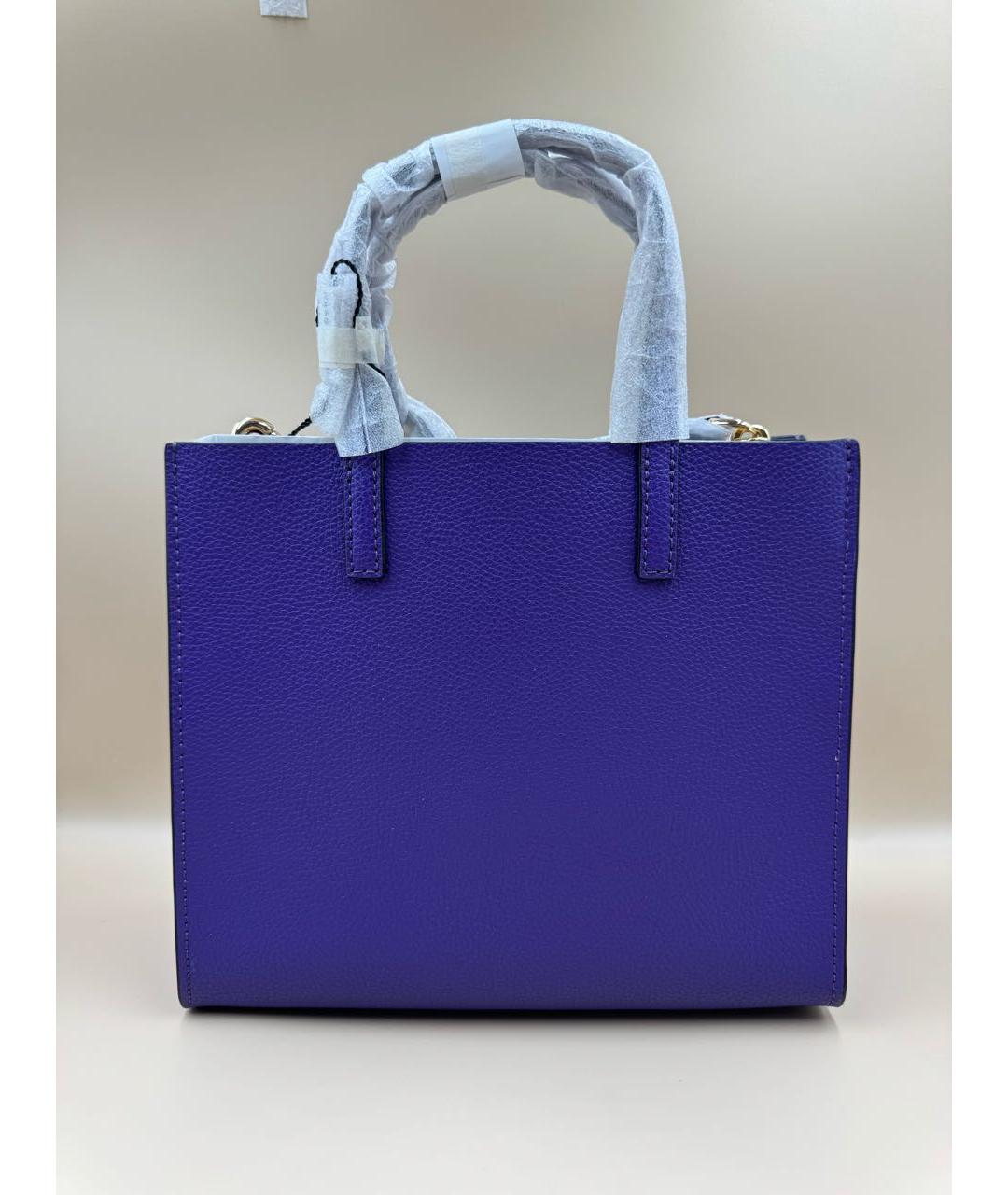 MARC JACOBS Фиолетовая кожаная сумка с короткими ручками, фото 2