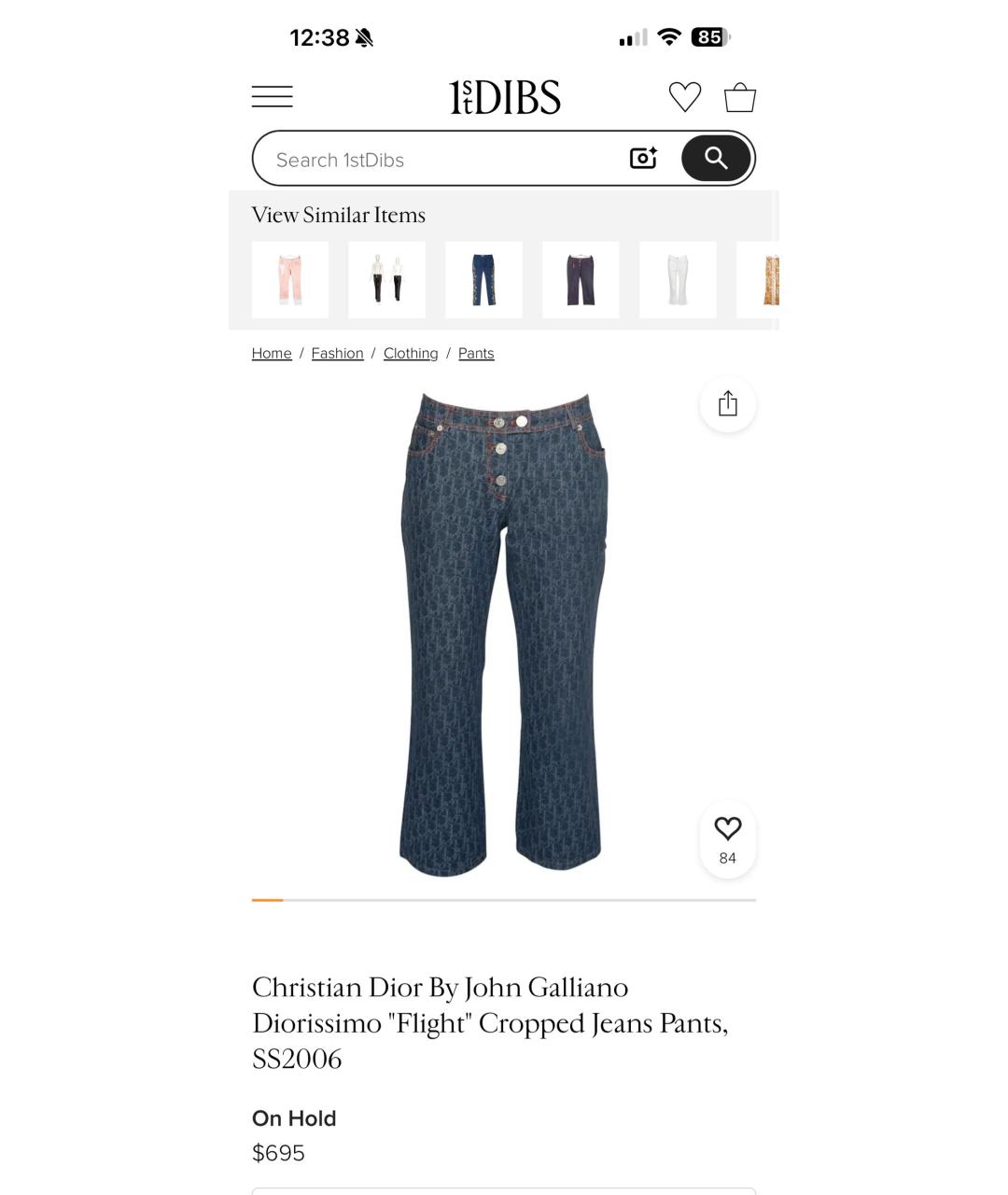 CHRISTIAN DIOR Синие хлопковые прямые джинсы, фото 4