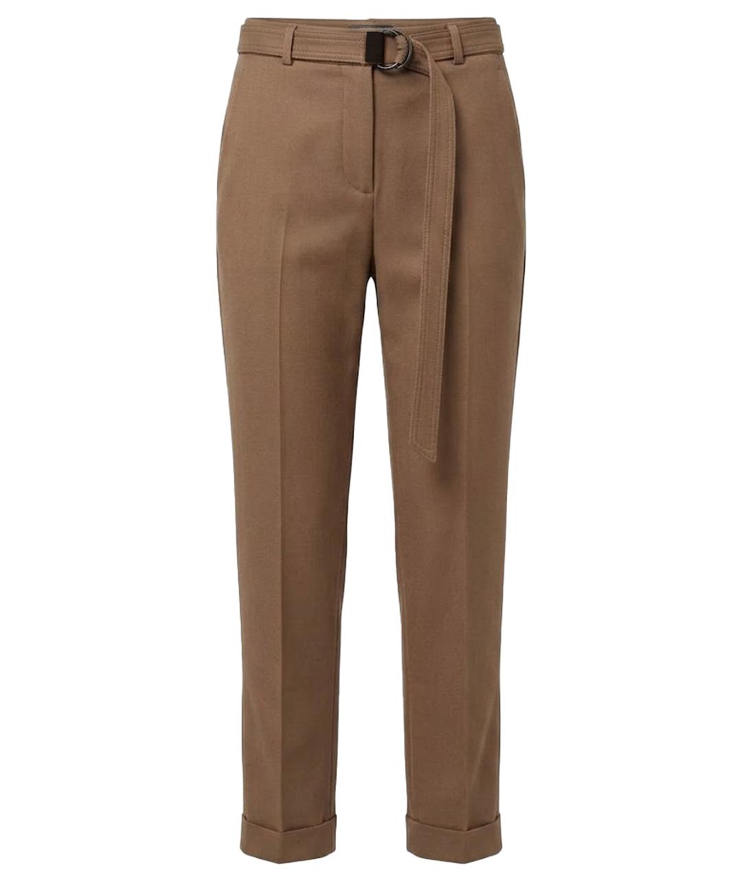 BRUNELLO CUCINELLI Бежевые хлопковые брюки узкие, фото 1