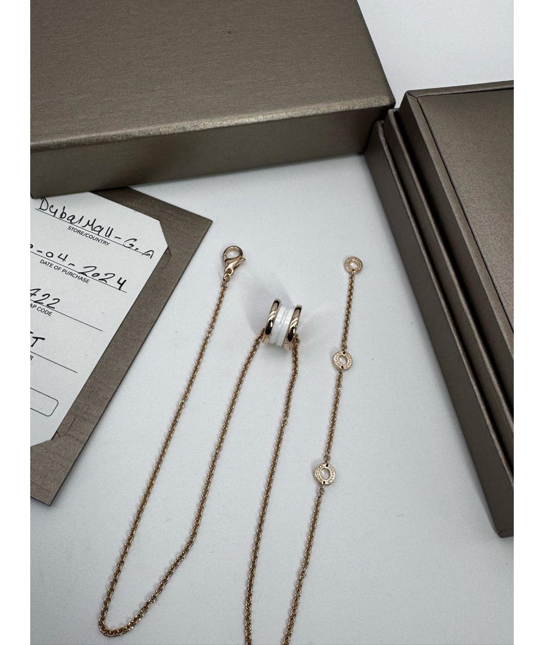 BVLGARI Золотое колье из розового золота, фото 2