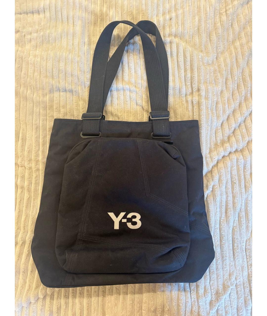Y-3 Черная сумка тоут, фото 3